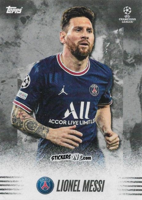 Cromo Lionel Messi - Alphonso Davies My Journey UEFA Champions League 2021-2022 n. 16b - Topps