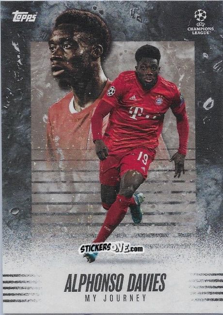 Cromo Moved To Canada (Alphonso Davies) - Alphonso Davies My Journey UEFA Champions League 2021-2022 n. 1 - Topps