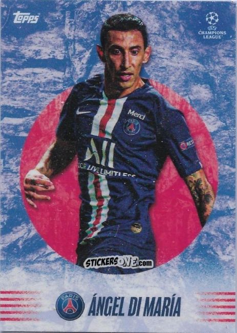 Cromo Angel Di Maria - Alphonso Davies My Journey UEFA Champions League 2021-2022 n. 10 - Topps