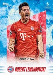 Sticker Robert Lewandowski - Alphonso Davies My Journey UEFA Champions League 2021-2022 n. 18 - Topps