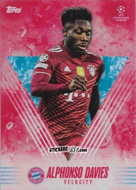 Cromo Alphonso Davies - Alphonso Davies My Journey UEFA Champions League 2021-2022 n. 23 - Topps