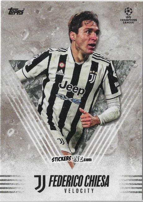 Cromo Federico Chiesa - Alphonso Davies My Journey UEFA Champions League 2021-2022 n. 26 - Topps