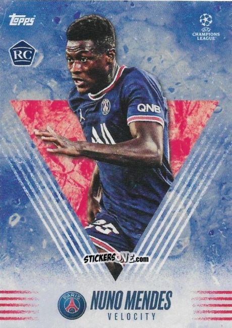 Cromo Nuno Mendes - Alphonso Davies My Journey UEFA Champions League 2021-2022 n. 35 - Topps