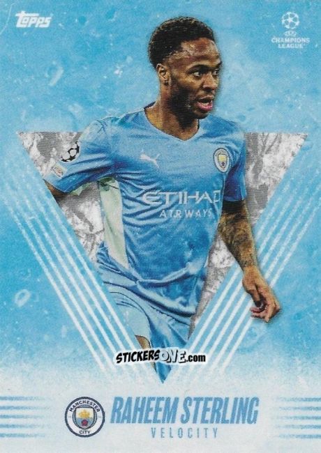 Sticker Raheem Sterling - Alphonso Davies My Journey UEFA Champions League 2021-2022 n. 40 - Topps