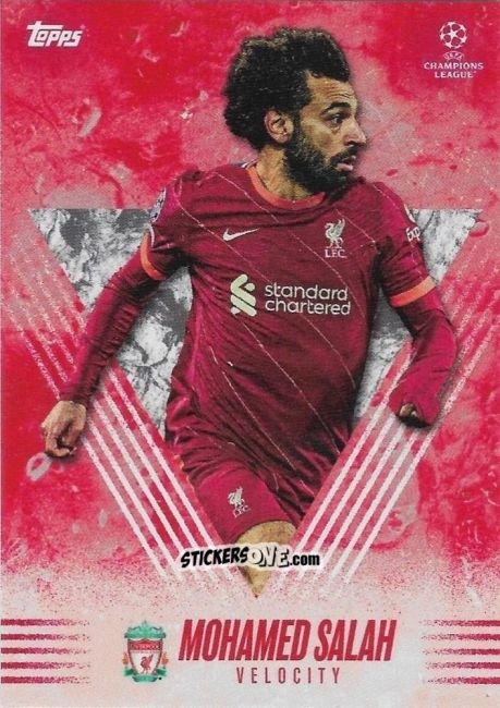 Sticker Mohamed Salah - Alphonso Davies My Journey UEFA Champions League 2021-2022 n. 42 - Topps