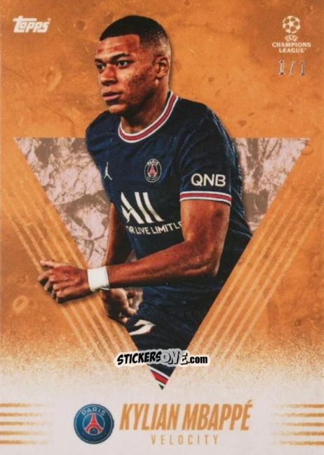 Cromo Kylian Mbappe - Alphonso Davies My Journey UEFA Champions League 2021-2022 n. 28o - Topps