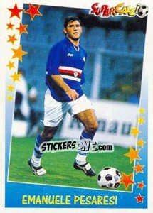 Sticker Emanuele Pesaresi - Supercalcio 1997-1998 n. 100 - Panini