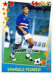 Figurina Emanuele Pesaresi - Supercalcio 1997-1998 - Panini