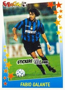 Sticker Fabio Galante - Supercalcio 1997-1998 - Panini