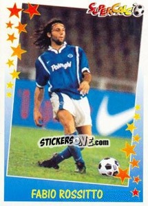 Sticker Fabio Rossitto - Supercalcio 1997-1998 - Panini