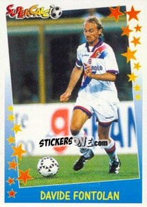 Sticker Davide Fontolan - Supercalcio 1997-1998 - Panini