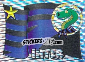 Sticker Inter (Bandiera) - Supercalcio 1997-1998 n. 14 - Panini