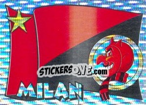 Cromo Milan (Bandiera) - Supercalcio 1997-1998 - Panini