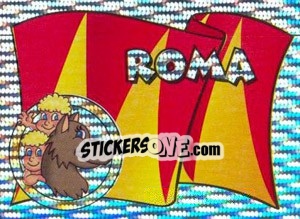 Figurina Roma (Bandiera) - Supercalcio 1997-1998 - Panini
