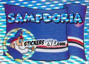 Figurina Sampdoria (Bandiera) - Supercalcio 1997-1998 - Panini