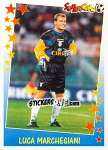 Sticker Luca Marchegiani - Supercalcio 1997-1998 - Panini