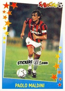 Sticker Paolo Maldini - Supercalcio 1997-1998 n. 54 - Panini