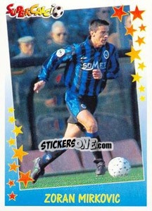 Sticker Zoran Mirkovic - Supercalcio 1997-1998 - Panini