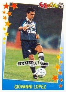 Sticker Giovanni Lopez - Supercalcio 1997-1998 - Panini