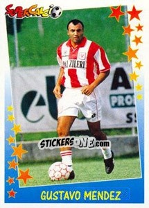 Figurina Gustavo Mendez - Supercalcio 1997-1998 - Panini