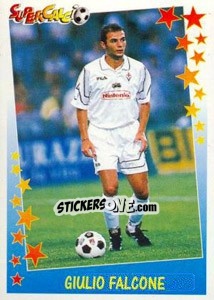 Sticker Giulio Falcone - Supercalcio 1997-1998 n. 61 - Panini
