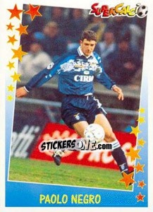 Sticker Paolo Negro - Supercalcio 1997-1998 - Panini