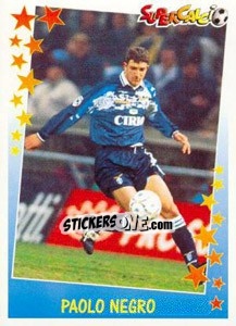 Sticker Paolo Negro - Supercalcio 1997-1998 n. 63 - Panini
