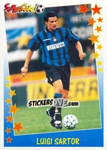 Sticker Luigi Sartor - Supercalcio 1997-1998 - Panini