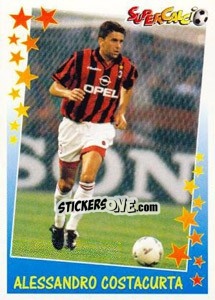 Sticker Alessandro Costacurta - Supercalcio 1997-1998 n. 65 - Panini