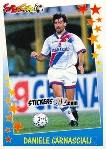 Figurina Daniele Carnasciali - Supercalcio 1997-1998 - Panini