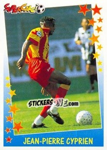 Sticker Jean-Pierre Cyprien - Supercalcio 1997-1998 n. 75 - Panini