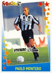 Sticker Paolo Montero - Supercalcio 1997-1998 n. 77 - Panini