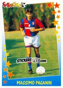 Sticker Massimo Paganin - Supercalcio 1997-1998 - Panini