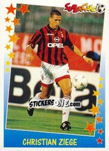 Sticker Christian Ziege - Supercalcio 1997-1998 - Panini