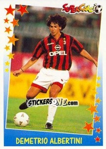 Figurina Demetrio Albertini - Supercalcio 1997-1998 - Panini