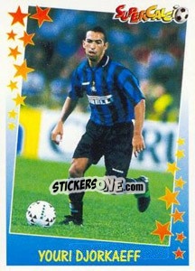 Sticker Youri Djorkaeff - Supercalcio 1997-1998 n. 129 - Panini