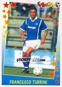 Sticker Francesco Turrini - Supercalcio 1997-1998 - Panini