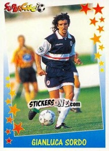 Sticker Gianluca Sordo - Supercalcio 1997-1998 n. 153 - Panini