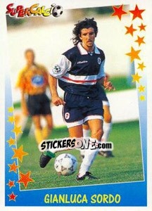 Figurina Gianluca Sordo - Supercalcio 1997-1998 - Panini