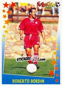 Sticker Roberto Bordin - Supercalcio 1997-1998 - Panini