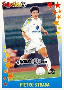 Sticker Pietro Strada - Supercalcio 1997-1998 n. 158 - Panini