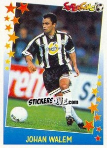 Sticker Johan Walem - Supercalcio 1997-1998 - Panini