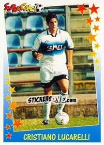 Sticker Cristiano Lucarelli - Supercalcio 1997-1998 - Panini