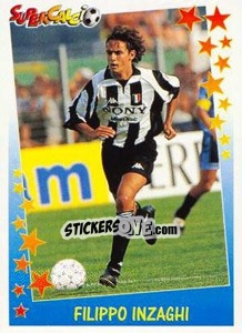 Sticker Filippo Inzaghi - Supercalcio 1997-1998 n. 171 - Panini