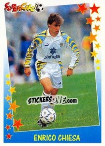 Figurina Enrico Chiesa - Supercalcio 1997-1998 - Panini