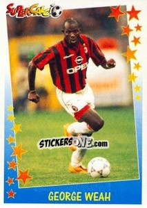 Sticker George Weah - Supercalcio 1997-1998 n. 184 - Panini
