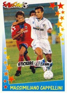 Sticker Massimiliano Cappellini - Supercalcio 1997-1998 n. 194 - Panini
