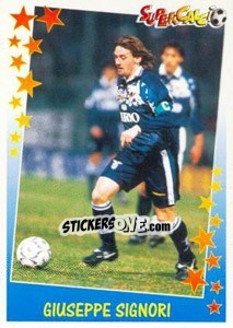 Sticker Giuseppe Signori - Supercalcio 1997-1998 n. 196 - Panini