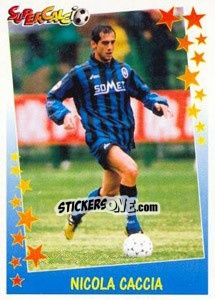 Figurina Nicola Caccia - Supercalcio 1997-1998 - Panini