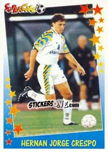 Sticker Hernan Jorge Crespo - Supercalcio 1997-1998 n. 201 - Panini